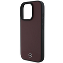 Mercedes MEHMP16X23RBARR Apple iPhone 16 Pro Max hardcase Textured And Plain Leather MagSafe red