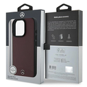 Mercedes MEHMP16X23RBARR Apple iPhone 16 Pro Max hardcase Textured And Plain Leather MagSafe red