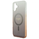 Guess GUHMP16MHGRCELW Apple iPhone 16 Plus hardcase IML Glitter Gradient MagSafe brown