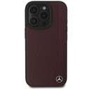 Mercedes MEHMP16X23RBGVR Apple iPhone 16 Pro Max hardcase MB Wood Imitation Leather MagSafe red