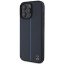 Mercedes MEHMP16X23RURBV Apple iPhone 16 Pro Max hardcase MB Blue Line Leather MagSafe navy