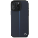 Mercedes MEHMP16X23RURBV Apple iPhone 16 Pro Max hardcase MB Blue Line Leather MagSafe navy