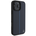 Mercedes MEHMP16X23RURBV Apple iPhone 16 Pro Max hardcase MB Blue Line Leather MagSafe navy