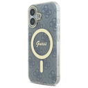 Guess GUHMP16SH4STB Apple iPhone 16 hardcase IML 4G MagSafe blue