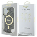 Guess GUHMP16SH4STK Apple iPhone 16 hardcase IML 4G MagSafe black