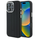 Mercedes MEHMP16X23SUVSK Apple iPhone 16 Pro Max hardcase Silicone Vertical Tonal Stripes MagSafe black