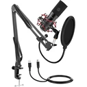 Fifine T732 USB Dynamic Microphone Set Shock Mounted for Vocals