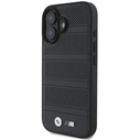 BMW BMHMP16S23PUSPK Apple iPhone 16 hardcase M Perforated And Stitched Line MagSafe black