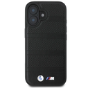 BMW BMHMP16S23PUSPK Apple iPhone 16 hardcase M Perforated And Stitched Line MagSafe black