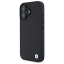 BMW BMHMP16S23RDDK Apple iPhone 16 hardcase Sign Leather Diamond Metal Logo MagSafe black