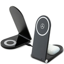 Mercedes MEMFBGSLK foldable 2-in-1 wireless charger 15W Silver Star MagSafe black