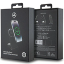 Mercedes MEMFBGSLK foldable 2-in-1 wireless charger 15W Silver Star MagSafe black