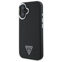 Guess GUHMP16MPGTSPSK Apple iPhone 16 Plus hardcase Grained Triangle MagSafe black