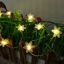 Modee Christmas Decorative LED Garland Snowflake Design with Clips C3019 (10 LED, 120 cm) - Warm White