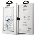 Karl Lagerfeld KLHMP15XLGKCSGH Apple iPhone 15 Pro Max hardcase Liquid Glitter Karl&Choupette Head MagSafe transparent