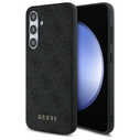 Guess GUHCS24FEG4GFGR Samsung Galaxy S24 FE hardcase 4G Metal Gold Logo grey