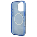 Guess GUHMP16LH4PYEEB Apple iPhone 16 Pro hardcase IML Peony On 4G Background MagSafe blue
