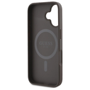 Guess GUHMP16SP4PWPW Apple iPhone 16 hardcase Peony On 4G Background MagSafe brown