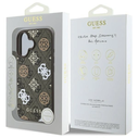Guess GUHMP16SP4PWPW Apple iPhone 16 hardcase Peony On 4G Background MagSafe brown