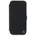 Mercedes MEBKP16S23RBGVK Apple iPhone 16 bookcase Leather Wood Imitation black