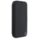 Mercedes MEBKP16S23RBGVK Apple iPhone 16 bookcase Leather Wood Imitation black