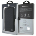 Mercedes MEBKP16S23RBGVK Apple iPhone 16 bookcase Leather Wood Imitation black