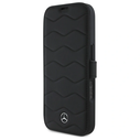Mercedes MEBKP16X23RWRSK Apple iPhone 16 Pro Max bookcase MB Waves Leather black