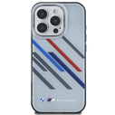 BMW BMHCP16L23HTRAG Apple iPhone 16 Pro hardcase Motorsport IML Random Stripes grey