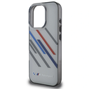 BMW BMHCP16L23HTRAG Apple iPhone 16 Pro hardcase Motorsport IML Random Stripes grey