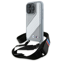 BMW BMHCP16L23PSCCG Apple iPhone 16 Pro hardcase M Edition Carbon Stripe & Strap grey