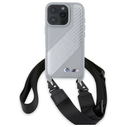 BMW BMHCP16L23PSCCG Apple iPhone 16 Pro hardcase M Edition Carbon Stripe & Strap grey