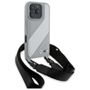 BMW BMHCP16L23PSCCG Apple iPhone 16 Pro hardcase M Edition Carbon Stripe & Strap grey