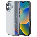 BMW BMHCP16M23HTFEG Apple iPhone 16 Plus hardcase Motorsport IML Vertical Stripe grey