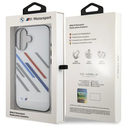 BMW BMHCP16M23HTRAG Apple iPhone 16 Plus hardcase Motorsport IML Random Stripes grey