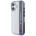 BMW BMHCP16S23HTFEG Apple iPhone 16 hardcase Motorsport IML Vertical Stripe grey