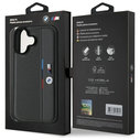 BMW BMHCP16S23PUPVA Apple iPhone 16 hardcase M Perforated Tricolor Detail Line anthracite
