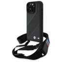 BMW BMHCP16X23PSCCK Apple iPhone 16 Pro Max hardcase M Edition Carbon Stripe & Strap black