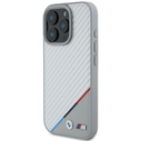 BMW BMHMP16L23PUDTS Apple iPhone 16 Pro hardcase M Carbon Tricolor Line MagSafe grey