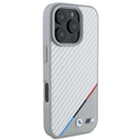 BMW BMHMP16L23PUDTS Apple iPhone 16 Pro hardcase M Carbon Tricolor Line MagSafe grey
