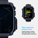 Spigen Rugged Armor Apple Watch 10 / 11 46mm Navy Blue