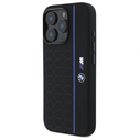 BMW BMHMP16X23SHEB Apple iPhone 16 Pro Max hardcase Silicone Hexagon Blue Line MagSafe black