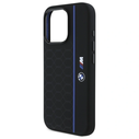 BMW BMHMP16X23SHEB Apple iPhone 16 Pro Max hardcase Silicone Hexagon Blue Line MagSafe black