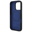 BMW BMHMP16X23SHEB Apple iPhone 16 Pro Max hardcase Silicone Hexagon Blue Line MagSafe black