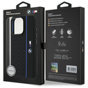 BMW BMHMP16X23SHEB Apple iPhone 16 Pro Max hardcase Silicone Hexagon Blue Line MagSafe black