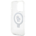Karl Lagerfeld KLHMP15LHMRSKCH Apple iPhone 15 Pro hardcase Ring Stand Karl&Choupettte MagSafe white
