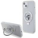 Karl Lagerfeld KLHMP15MHMRSKCH Apple iPhone 15 Plus / 14 Plus hardcase Ring Stand Karl&Choupettte MagSafe white