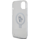 Karl Lagerfeld KLHMP15MHMRSKCH Apple iPhone 15 Plus / 14 Plus hardcase Ring Stand Karl&Choupettte MagSafe white
