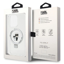 Karl Lagerfeld KLHMP15XHMRSKCH Apple iPhone 15 Pro Max hardcase Ring Stand Karl&Choupettte MagSafe white