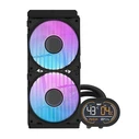 Darkflash DH240D v2 AIO CPU Liquid Cooler 240mm with 2x120mm ARGB Fans (DH240D BLACK v2)