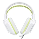 Onikuma X13 Over Ear Gaming Headset Λευκό (3.5mm & USB, RGB)